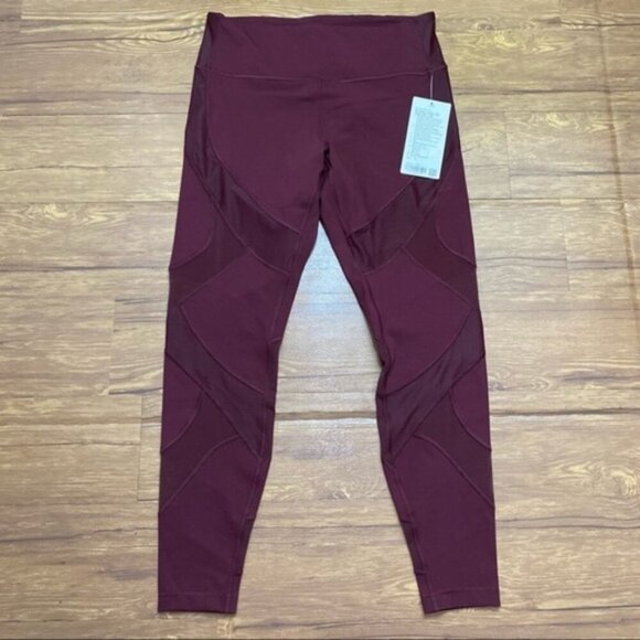 NWT‎ Lululemon Wunder Under High Rise Mesh Tights 28 in Sz 12 - Picture 1 of 10
